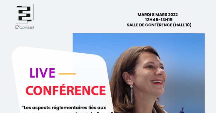 Conférence d'E3 Conseil au salon CFIA Rennes 2022