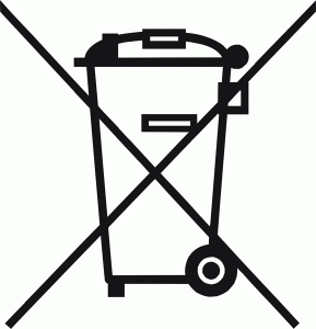 Logo poubelle-barrée DEEE